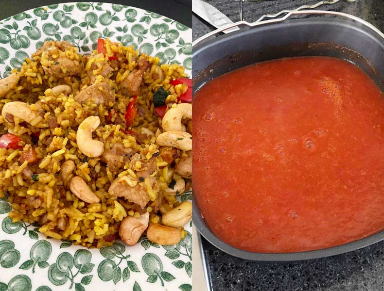 airfryer-kip-cashew-en-tomaat-paprika-soep