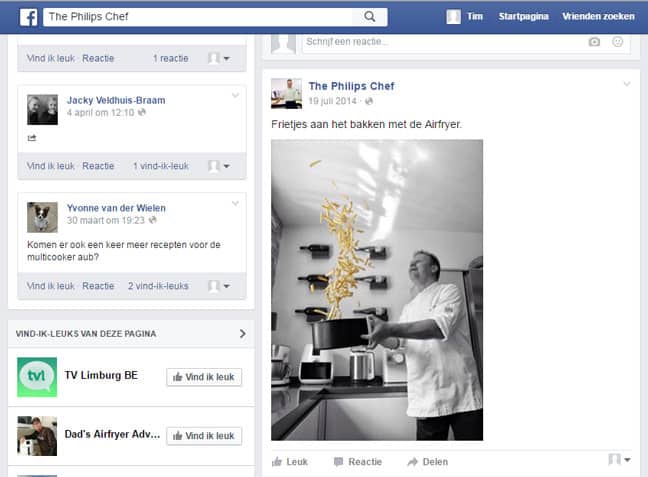 eerste-facebook-post-van-the-philips-chef