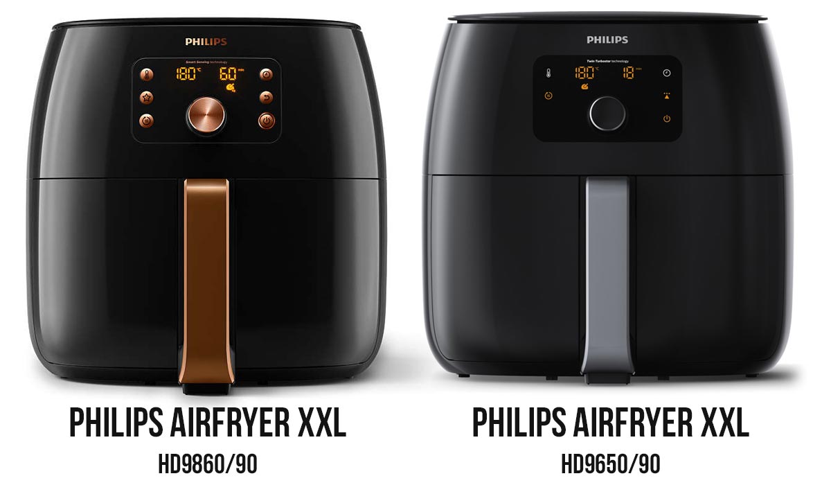 Verschil tussen Philips Airfryer XXL HD9867/90 HD9650/90