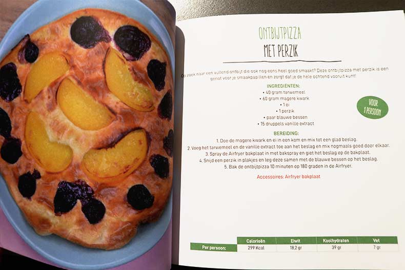 ontbijt-pizza-met-perzik-airfryer-recept