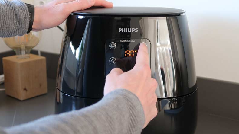 bediening-philips-airfryer-xl-timer-temperatuur