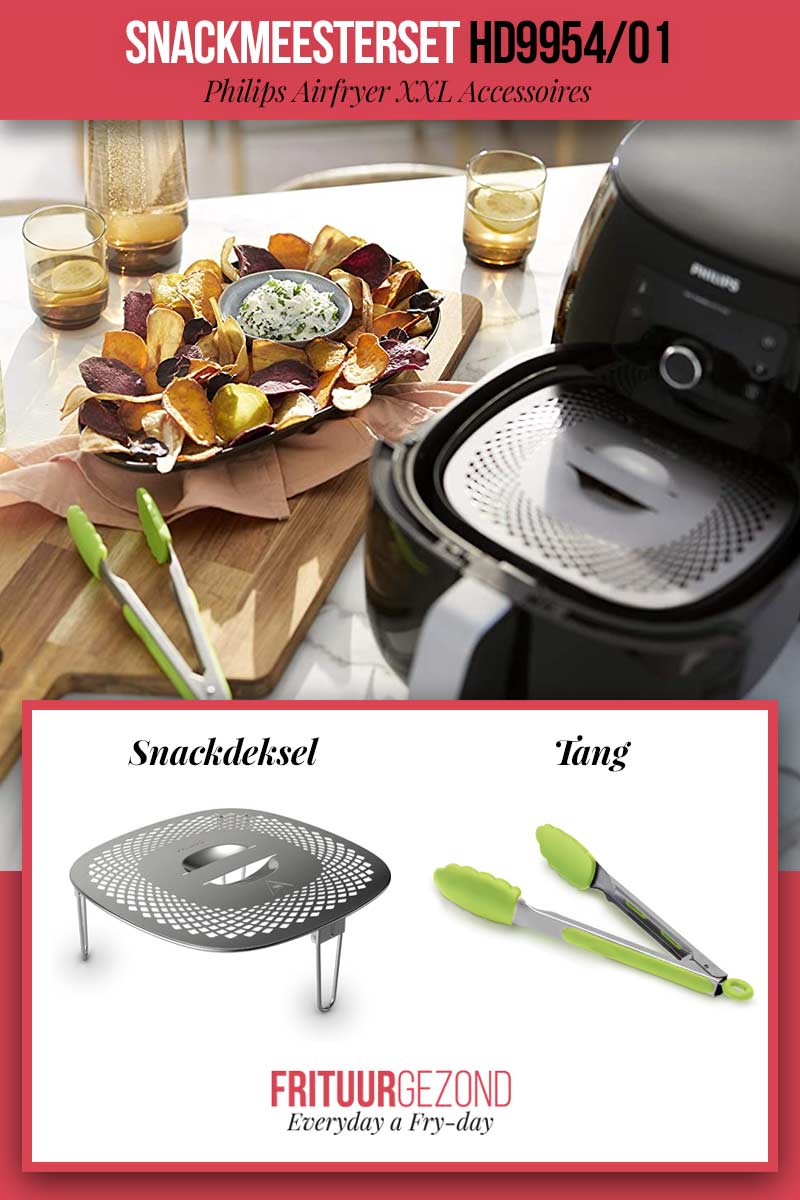 dek Fraude Vegetatie Snackset HD9954/00 voor Philips Airfryer XXL - Spatdeksel / Snackdeksel