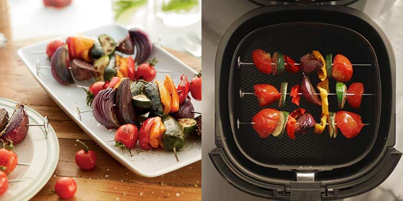 Magazijn fluiten Bitterheid Grillmeesterset HD9951/00 voor Philips Airfryer XXL - Grillplaat en Spiesen