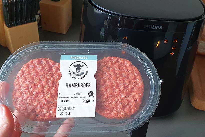 Hamburger bakken in de airfryer Baktijden & recepten -