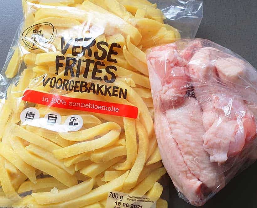 frietjes-met-kippenvleugels-airfryer