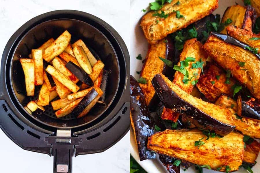 aubergine-roosteren-in-de-airfryer